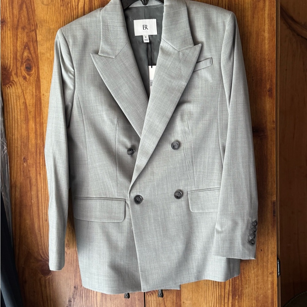 Banana Republic Siena Double breasted blazer- gray